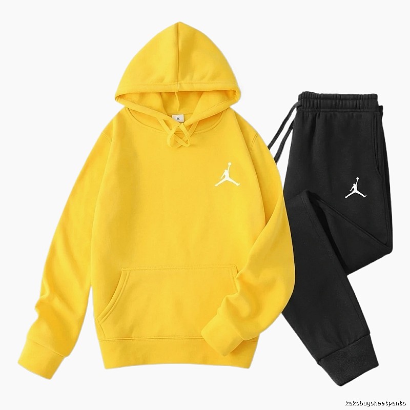 Jordan sporty yellow and black suit