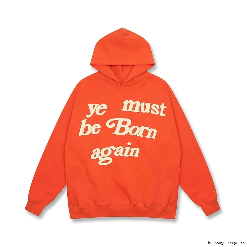 Kanye orange trendy style sweatshirt