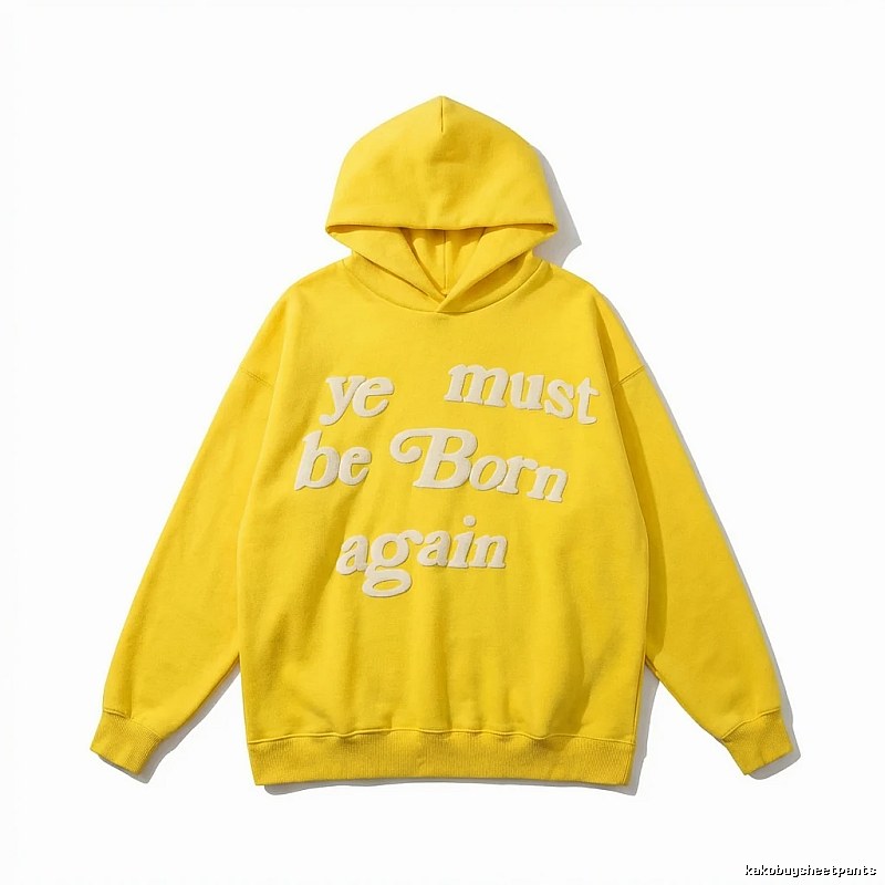 Kanye series retro yellow hoodie