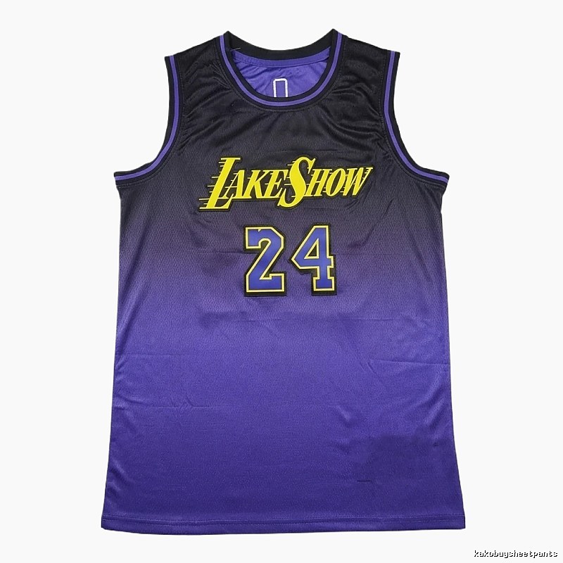 Kobe gradient style black-purple basketball jersey