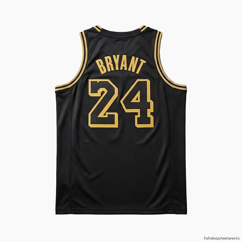Kobe No.24 black and yellow basketball vest