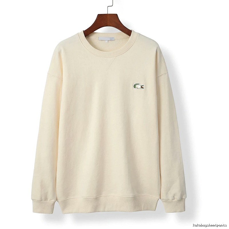 Lacoste simple off-white sweatshirt