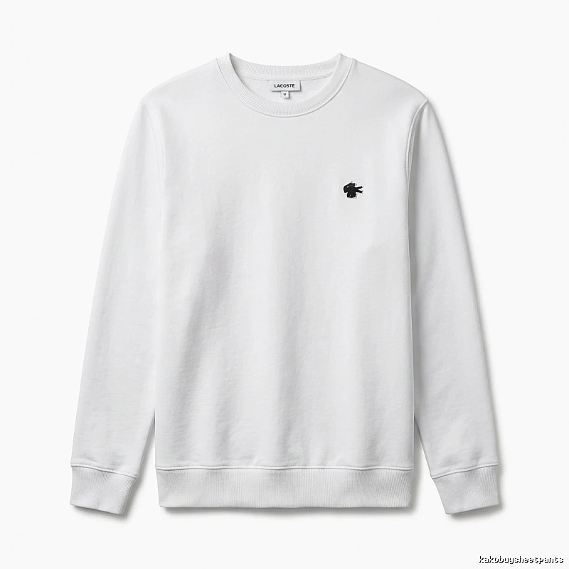 Lacoste simple style white sweatshirt