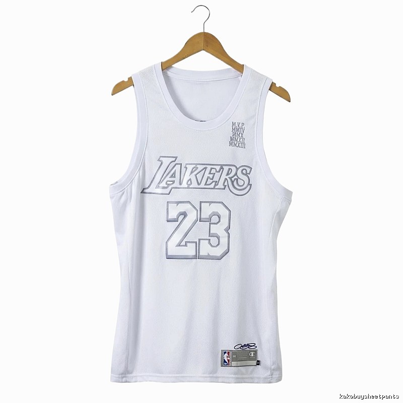Lakers LBJ retro white vest