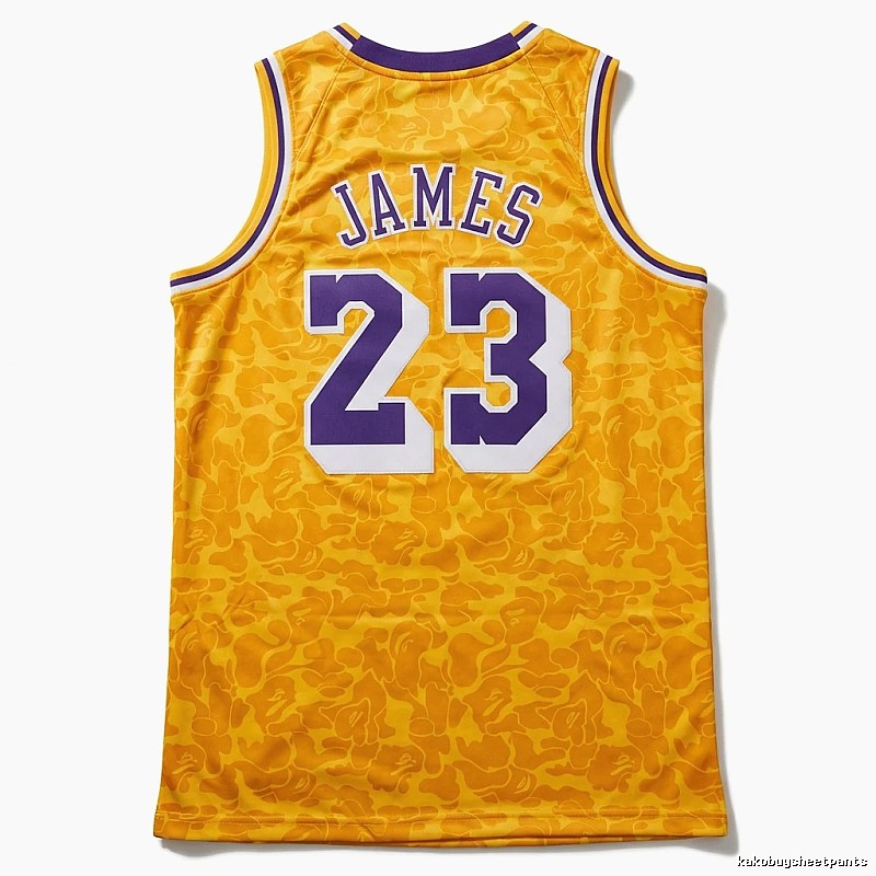 LBJ No. 23 camouflage-style jersey
