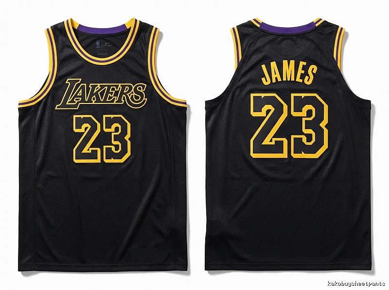 LBJ's No. 23 black jersey of the Lakers.