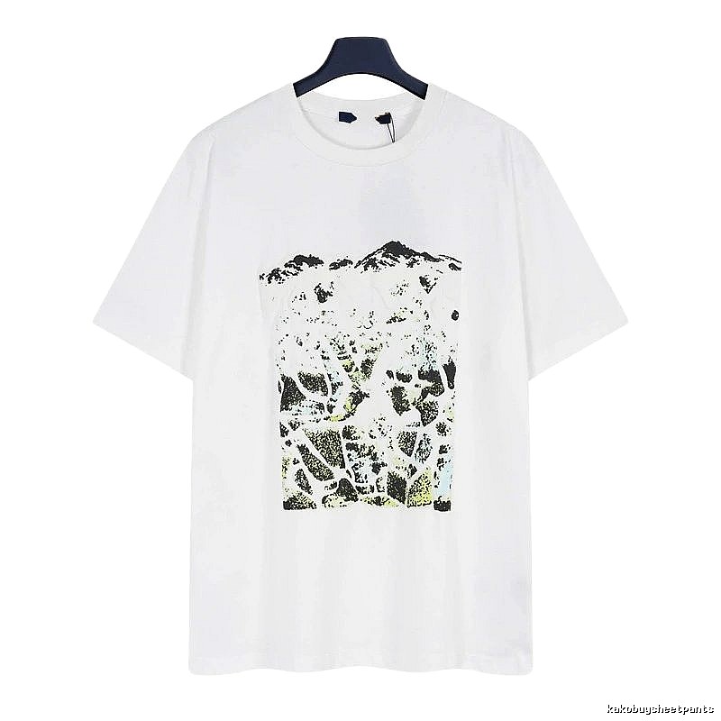 Louis Vuitton Monogram Landscape Casual Style White T-Shirt