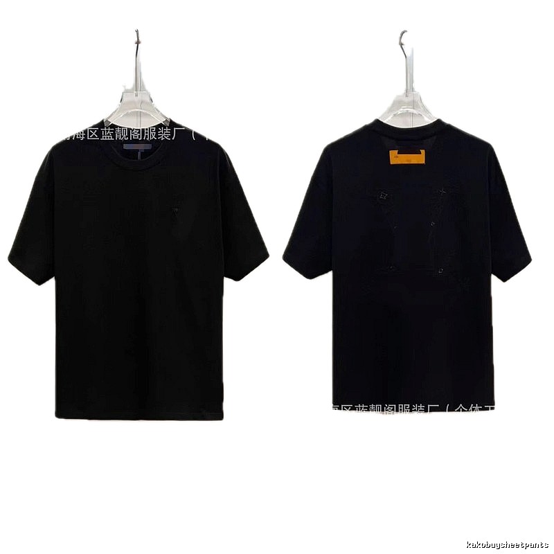 Louis Vuitton Monogram Trendy Cool Style Black Short-sleeve T-shirt