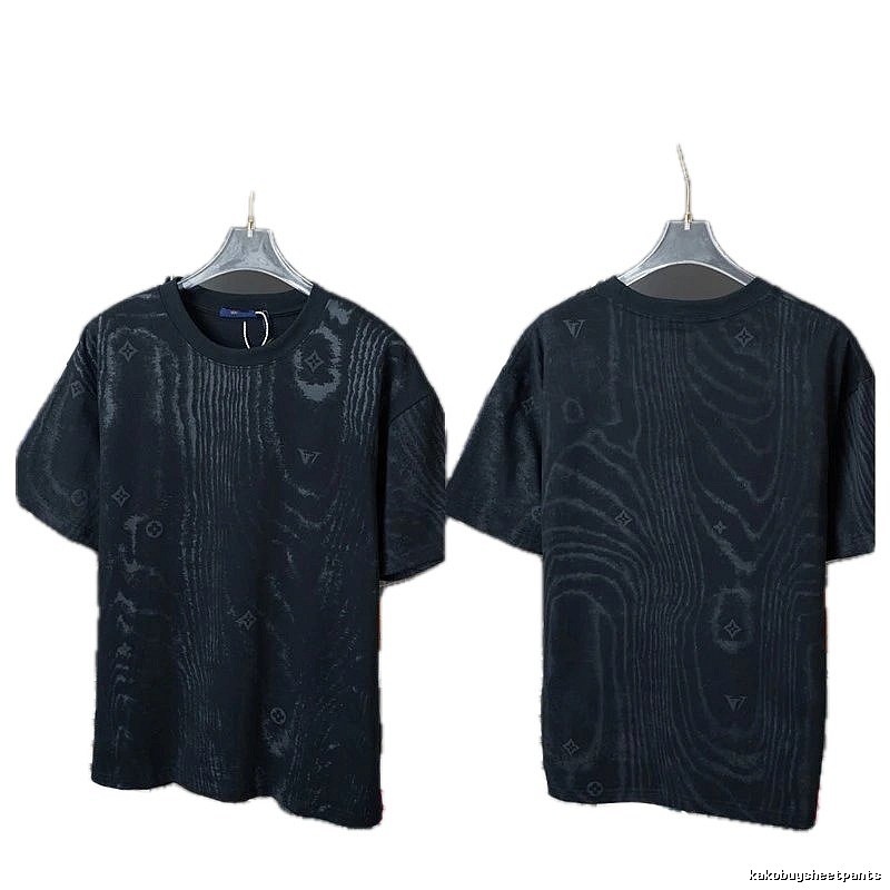 Louis Vuitton Monogram Trendy Style Black T-Shirt