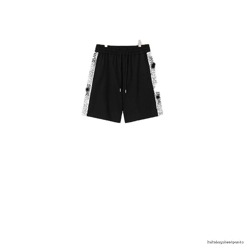 Louis Vuitton Side Print Casual Black Shorts