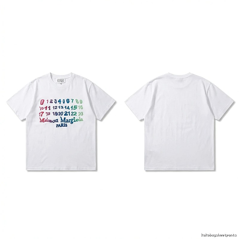 Maison Margiela digital-style white T-shirt