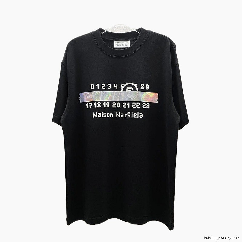 Maison Margiela Digital Trendy Black T-Shirt