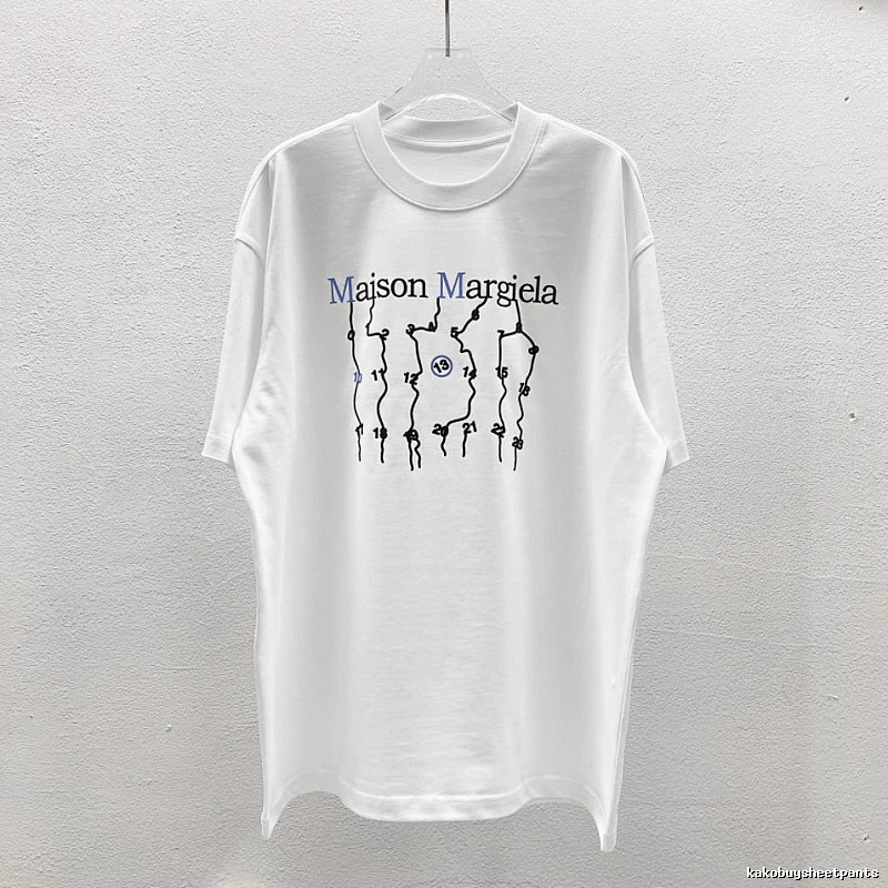 Maison Margiela Digital Trendy Cool Style White T-Shirt