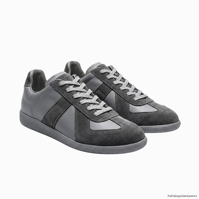 Maison Margiela German military gray sneakers.