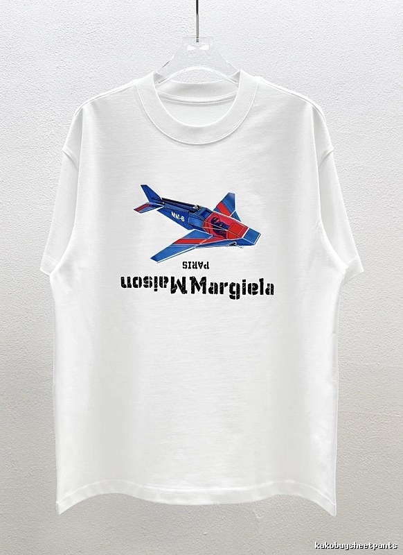 Maison Margiela MM6 Fighter Jet Print White T-Shirt