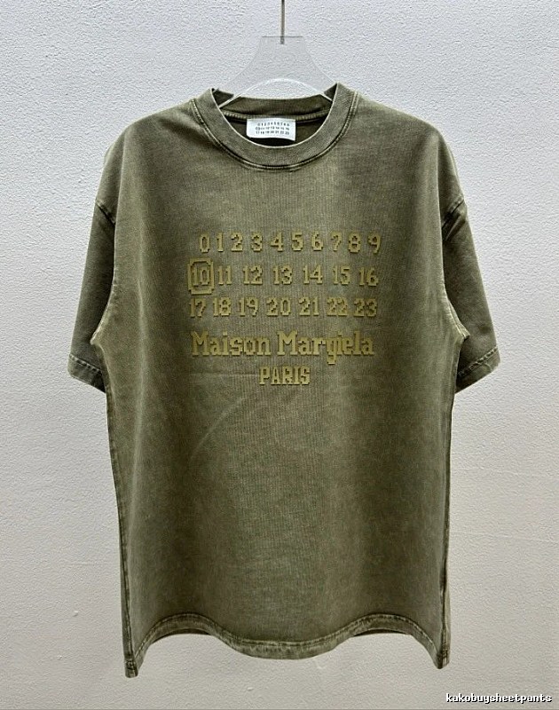 Maison Margiela Number Vintage Military Green Short-sleeve T-shirt