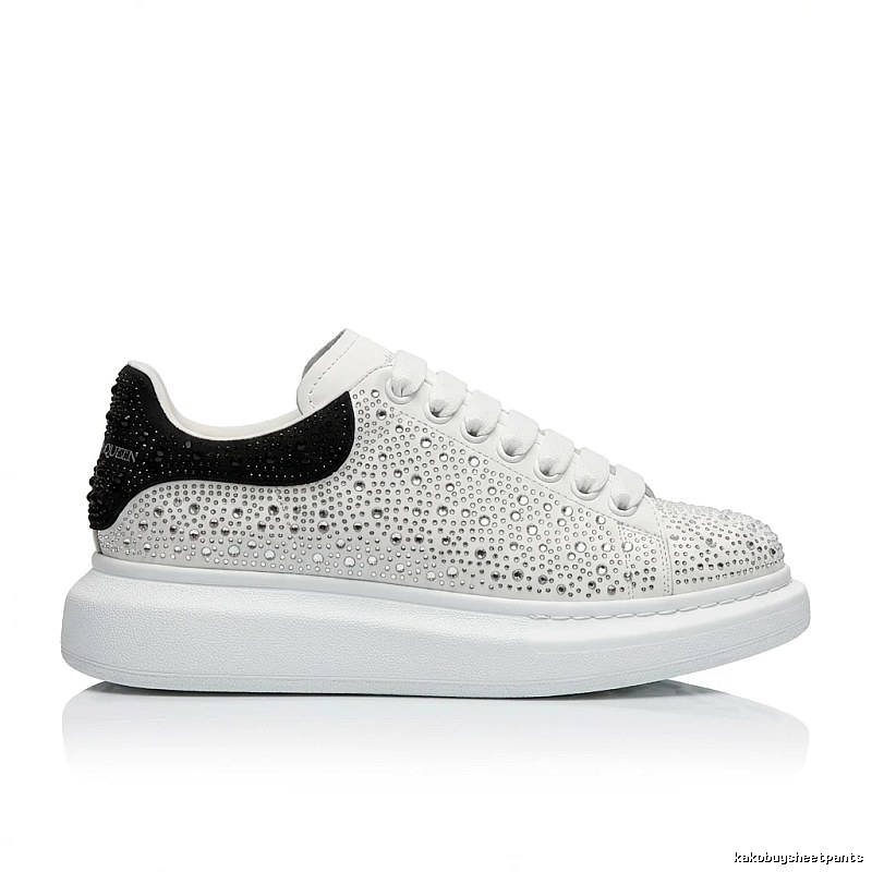 McQueen casual style black and white sports shoes