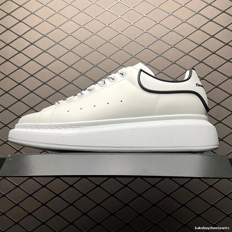 McQueen Oversized Sneakers in White and Black, Finished with Statement Proportions