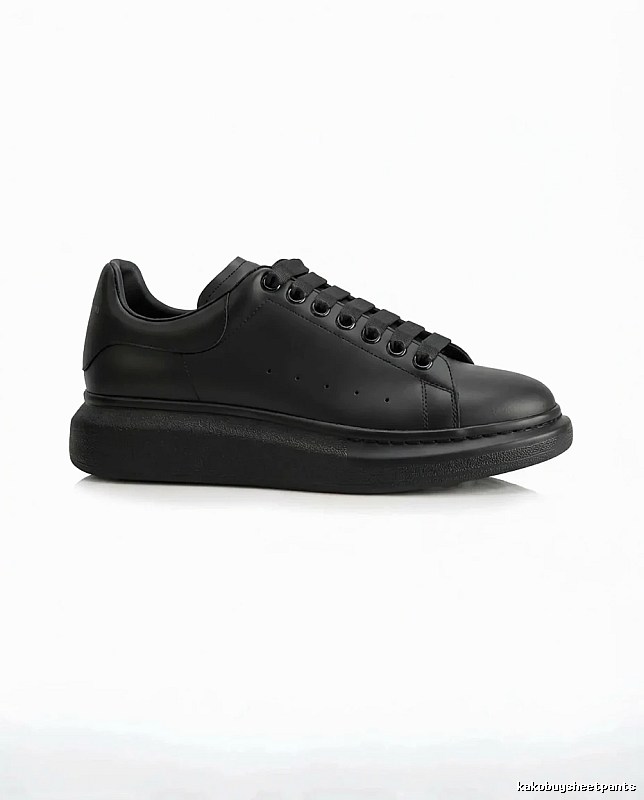 McQueen Thick-soled Casual Style Black Shoes