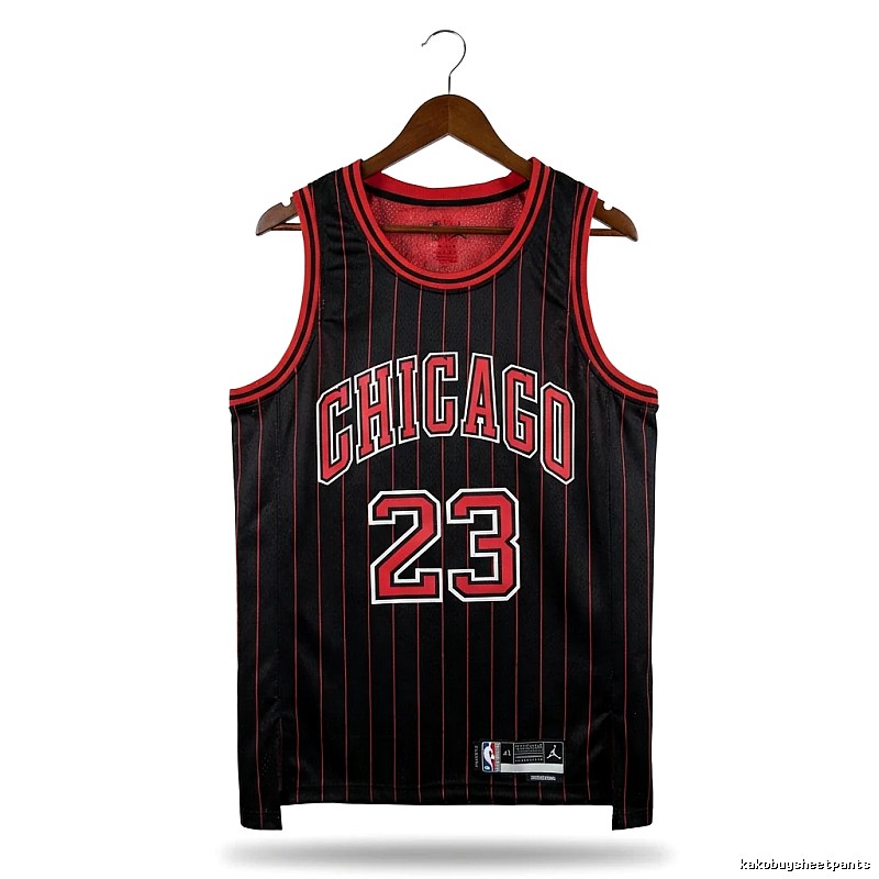 Michael Jordan retro black and red jersey