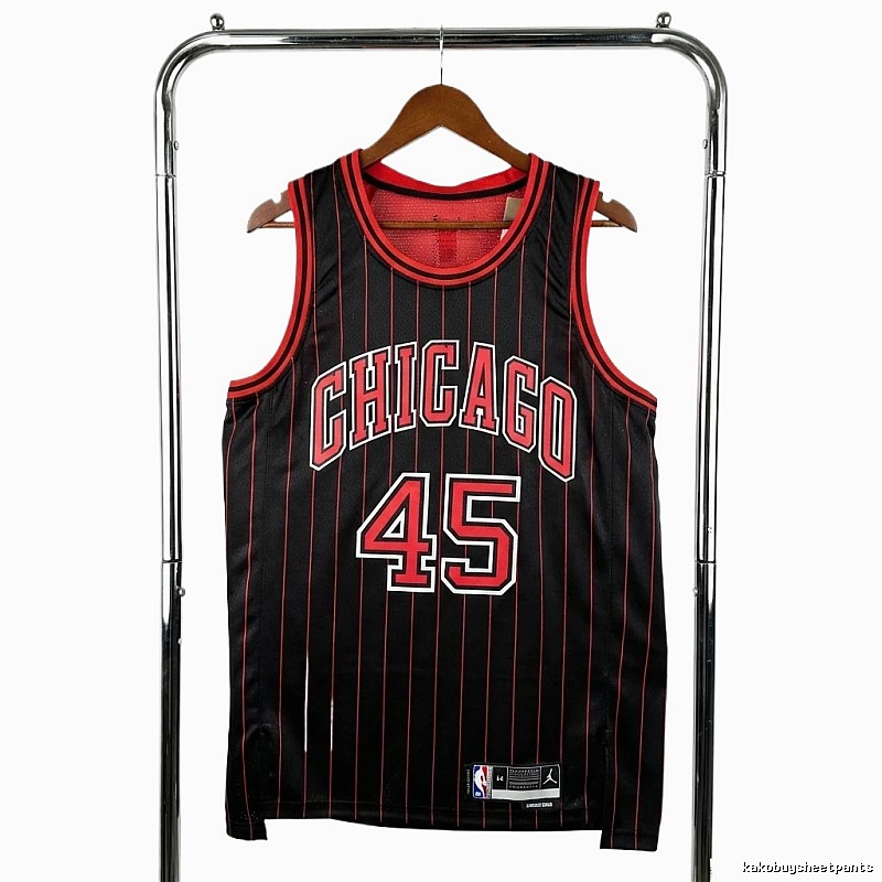 Michael Jordan retro black and red jersey