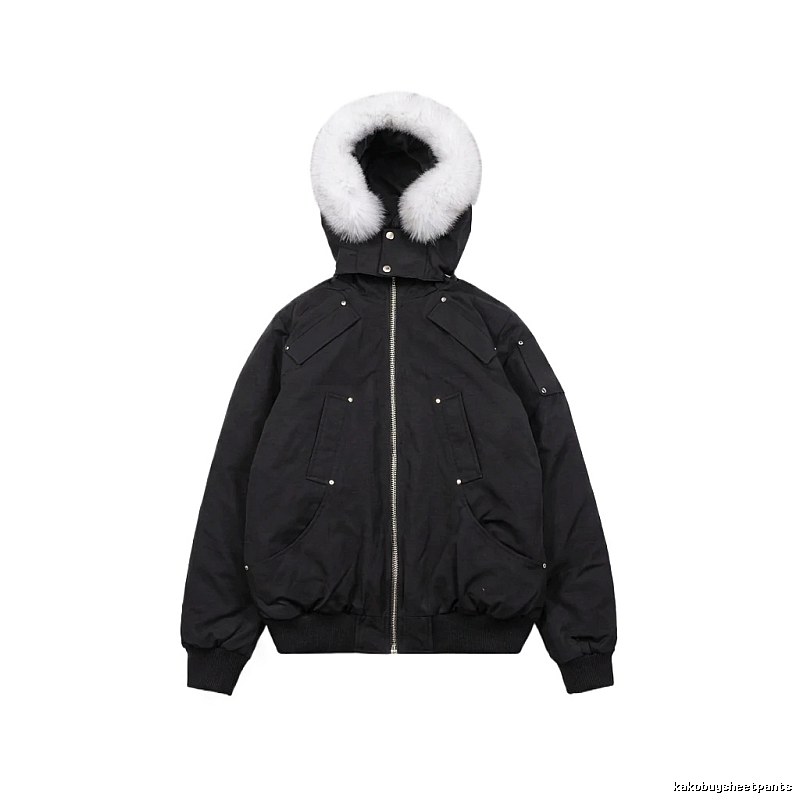 Michael Kors black utility-style down jacket