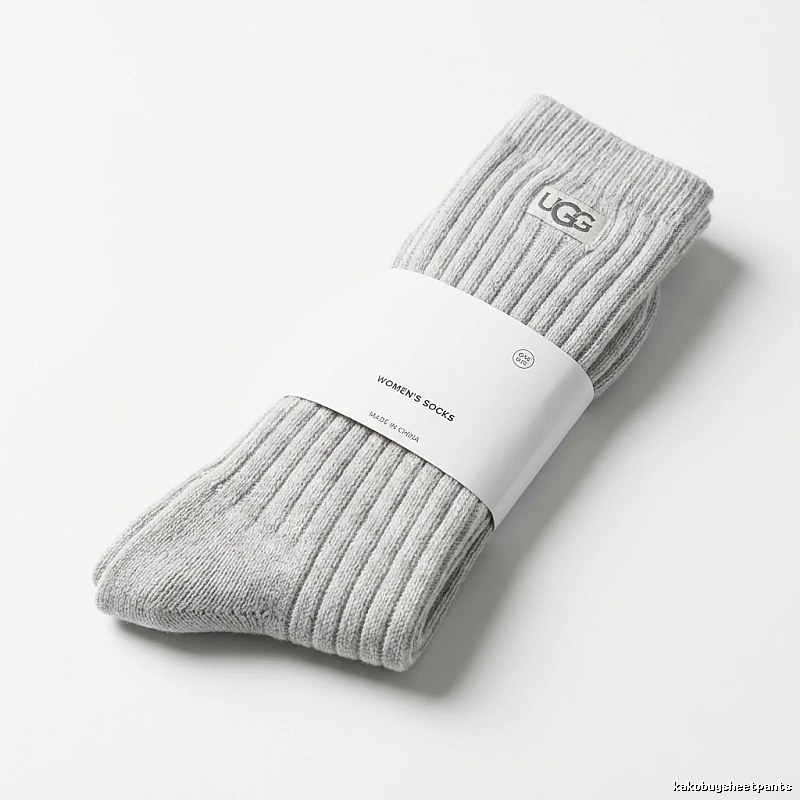 Miu Miu minimalist style light gray women's socks