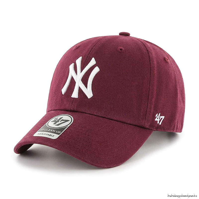 MLB 47 Series Simple Style Burgundy Hat
