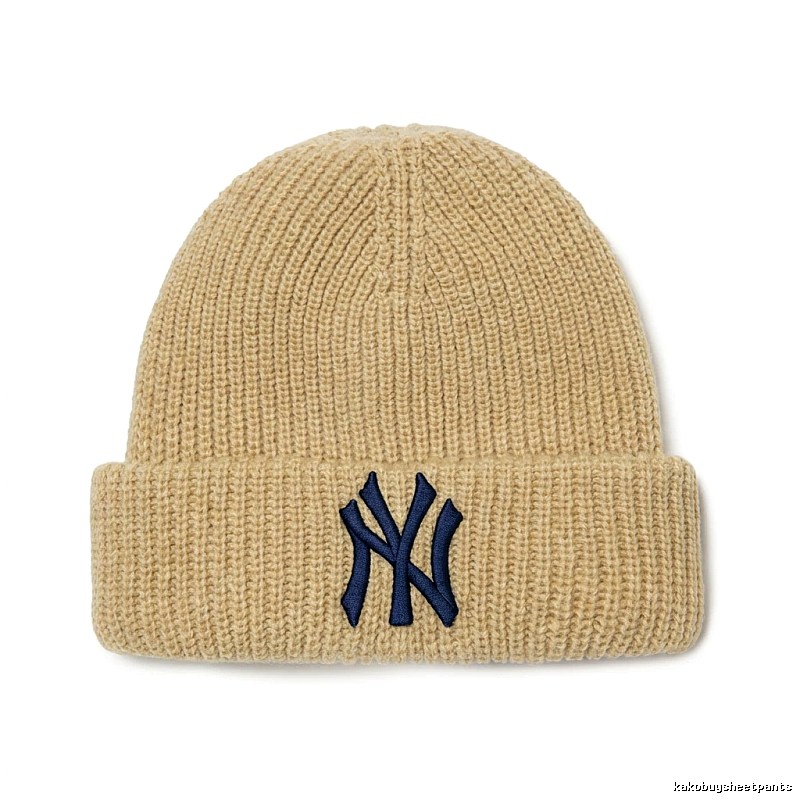 MLB classic beige knitted hat