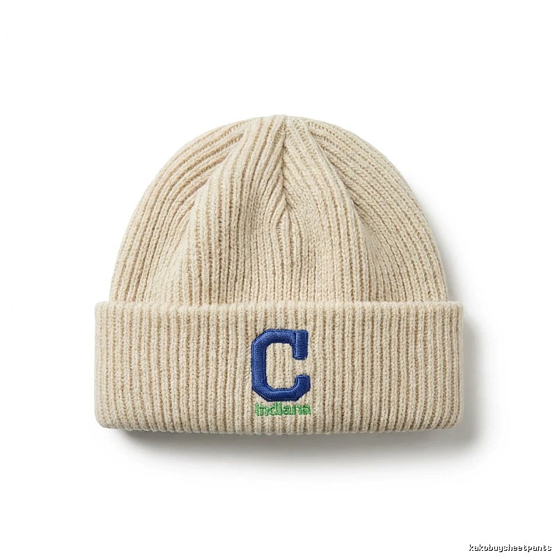 MLB letter minimalist style beige hat