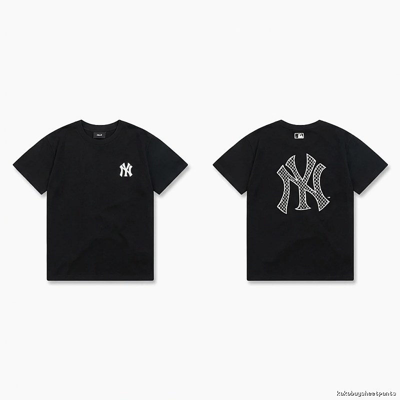 MLB NY Series Trendy and Cool Style Black T-shirt