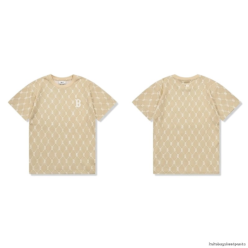 MLB Old Flower Style Beige T-shirt