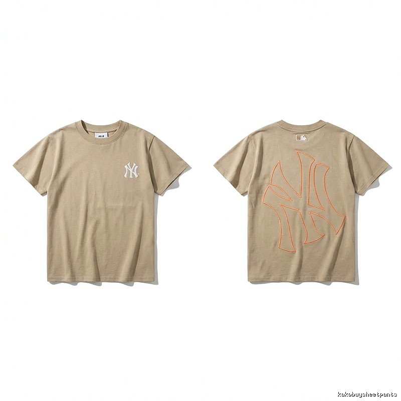 MLB retro style khaki T-shirt