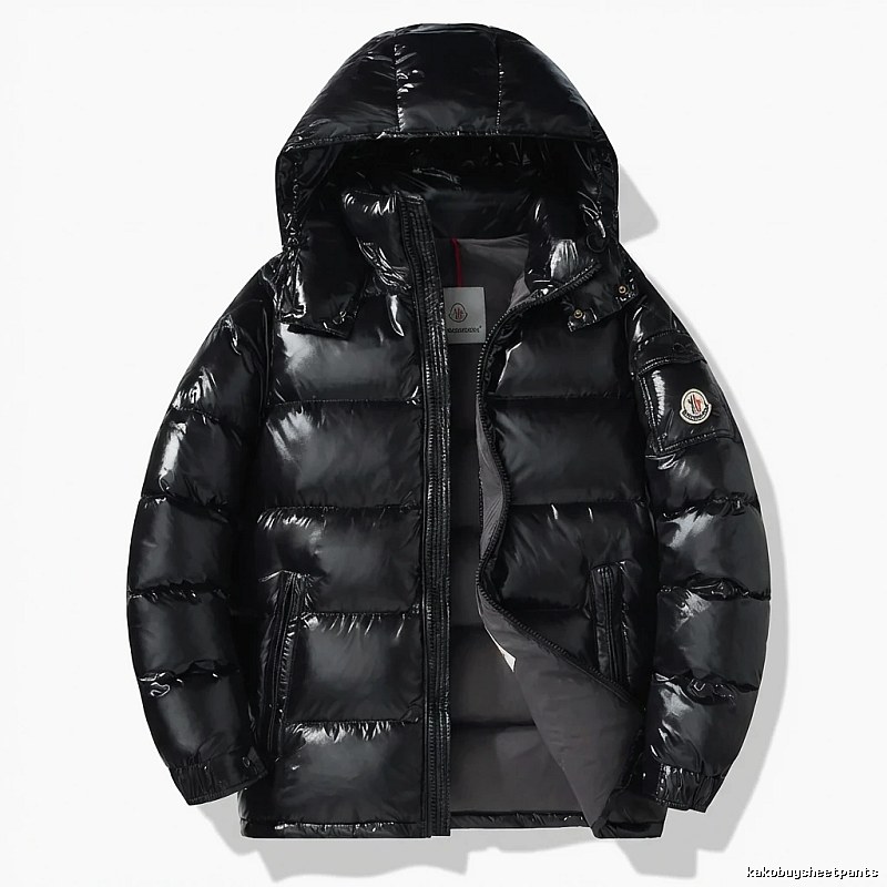 Moncler black stylish down jacket