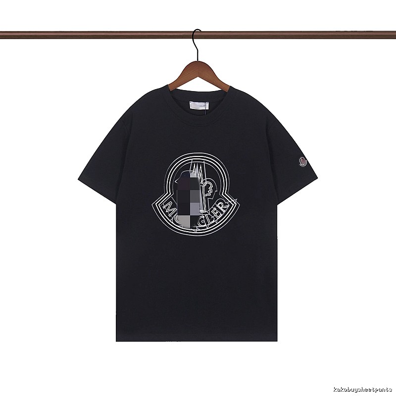 Moncler Classic Logo Casual Black Short-sleeve T-shirt