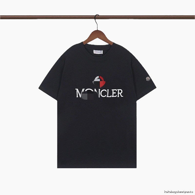 Moncler Printed Casual Black Short-sleeve T-shirt