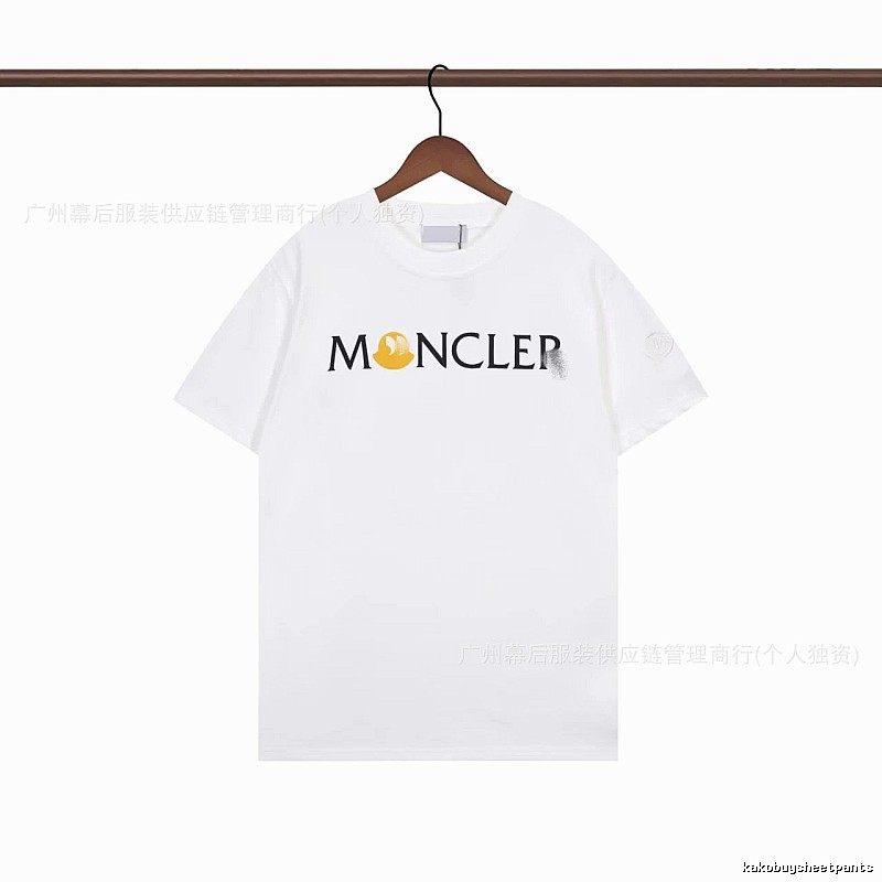 Moncler Printed Casual White Short-sleeve T-shirt