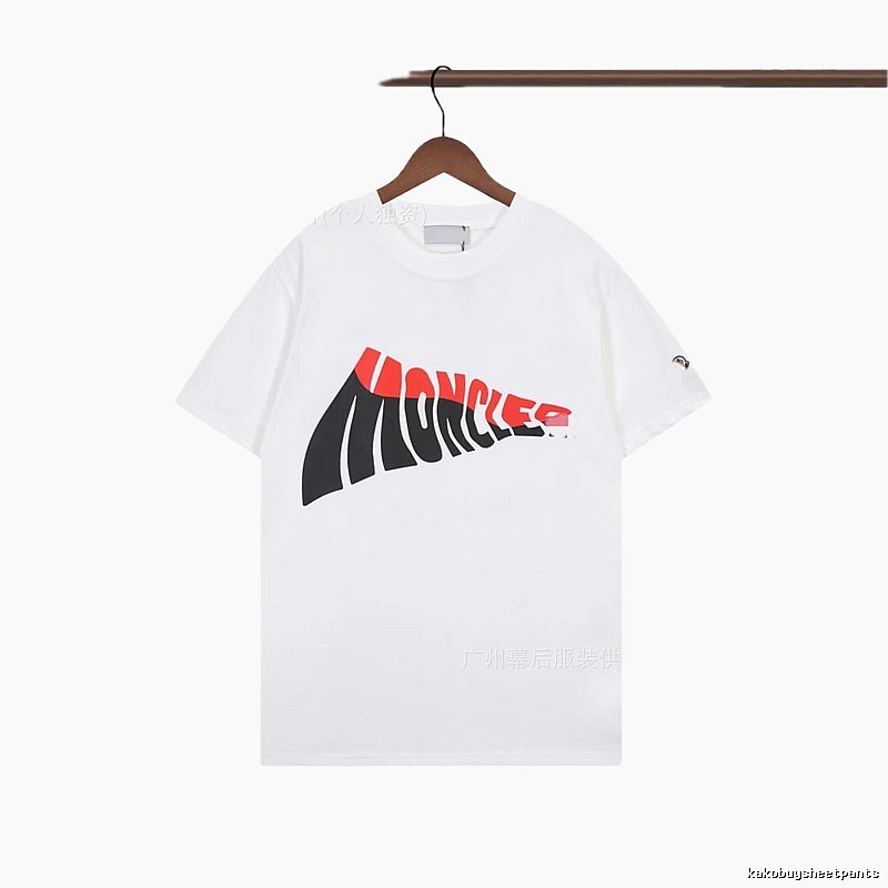 Moncler Trendy Printed White Short-sleeve T-shirt