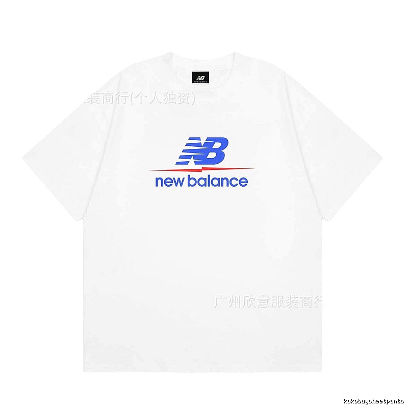 New Balance Printed Casual Style White T-shirt