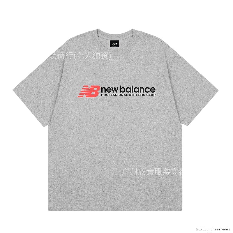 New Balance Sports Casual Style Grey Short-sleeve T-shirt