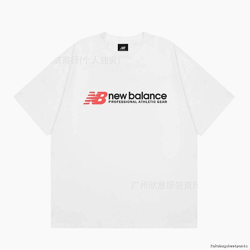 New Balance Sports Casual Style White Short-sleeve T-shirt