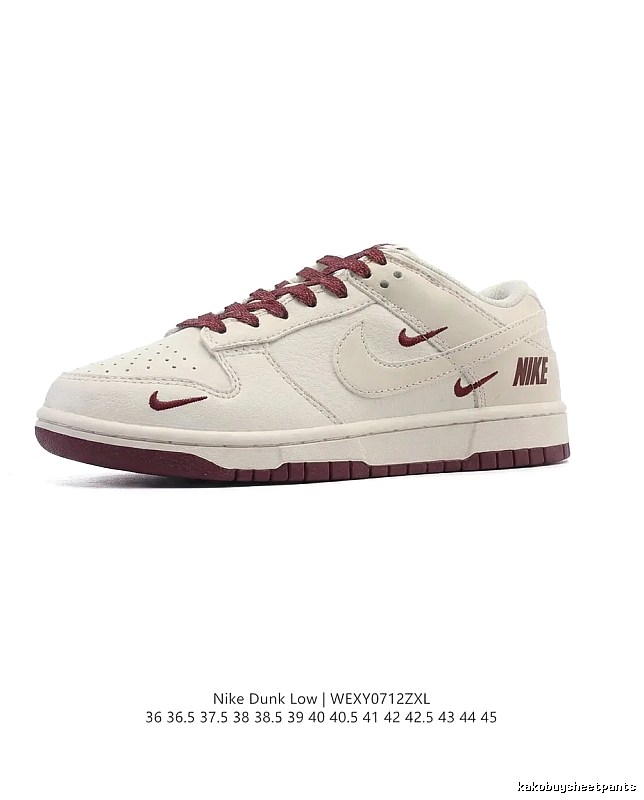 Nike Dunk Low simple style white shoes