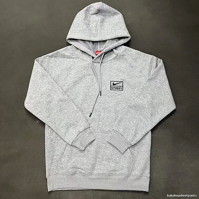 Nike Gray Zip Hoodie Clean Colorway Swoosh