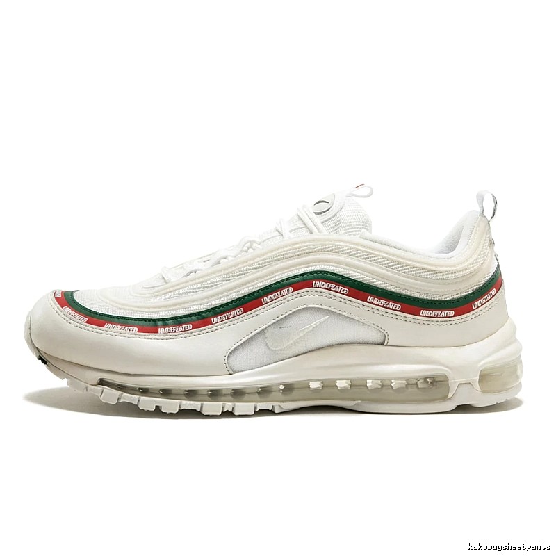 Nike retro-style red, white and green striped shoes