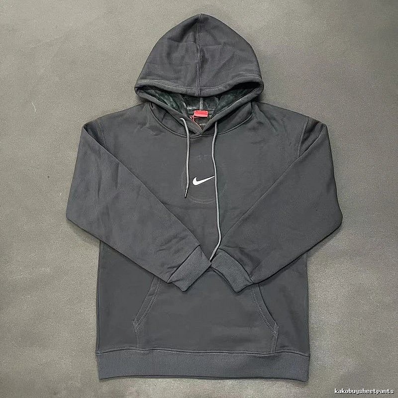Nike Small-Logo Detail Gray Zip Hoodie Downtown Style Swoosh