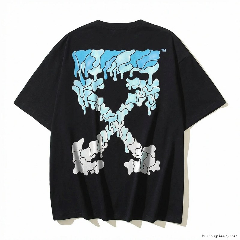 Off-White Gradient Style Black T-shirt