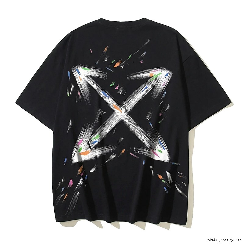 Off-White Graffiti Style Black T-shirt