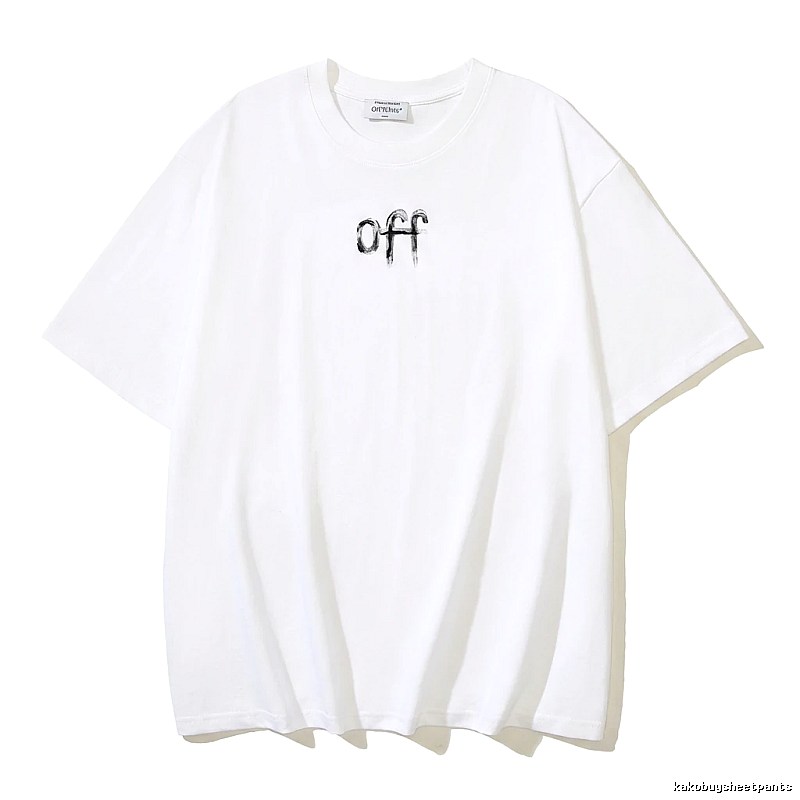 Off-White minimalist style white T-shirt