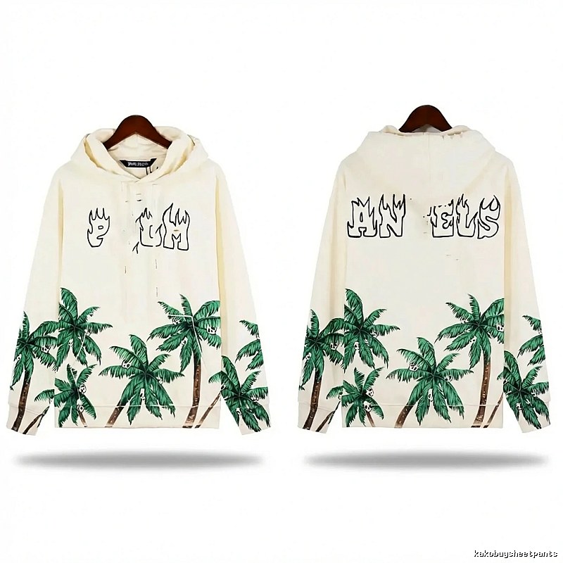 Palm Angels Coconut Tree Print Hoodie