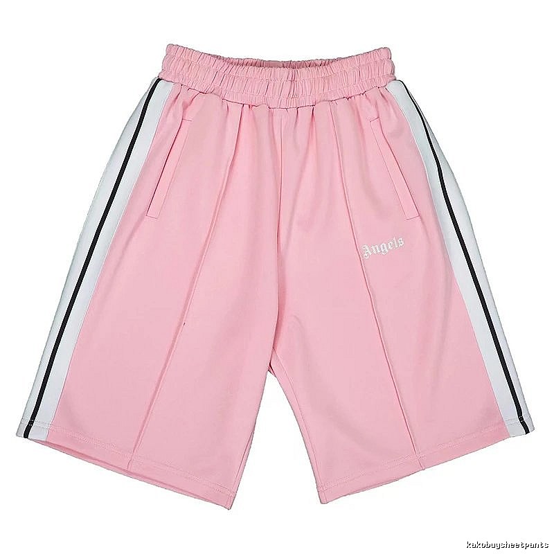 Palm Angels Monogram Track shorts Black Side Stripe for Layered Styling